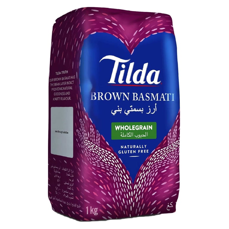 Tilda Wholegrain Brown Basmati Rice 1kg