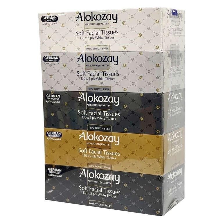 Alokozay Facial Tissue 130 Ply Pack of 5