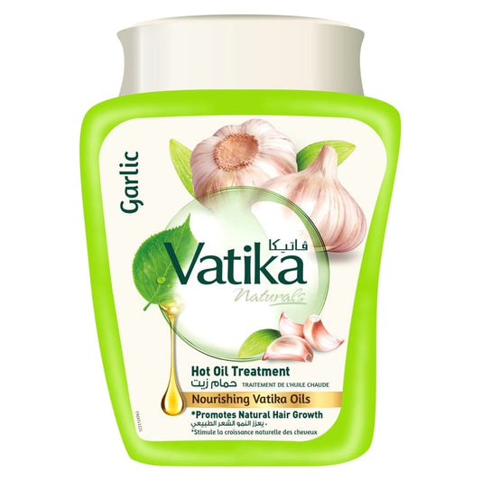 Dabur Vatika Naturals Garlic Hammam Zait Hot Oil Treatment Green 1kg