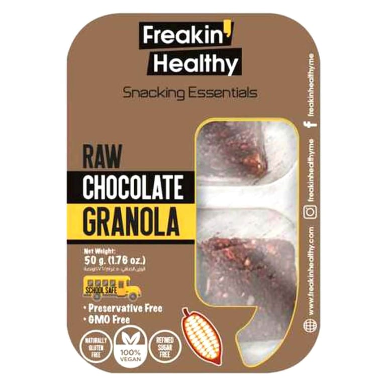 Freakin Healthy Raw Chocolate Granola Bar 50g