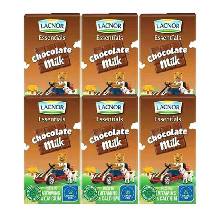 Lacnor Essentials Junior Chocolate Milk 125ml Pack of 6