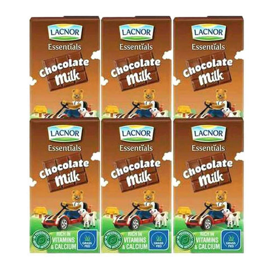 Lacnor Essentials Junior Chocolate Milk 125ml Pack of 6