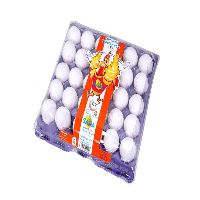 Saha Medium White/Brown Eggs 30 PCS