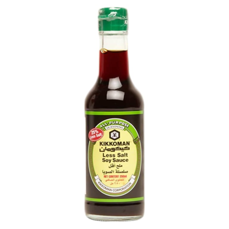 Kikkoman Naturally Brewed Less Salt Soy Sauce 250ml