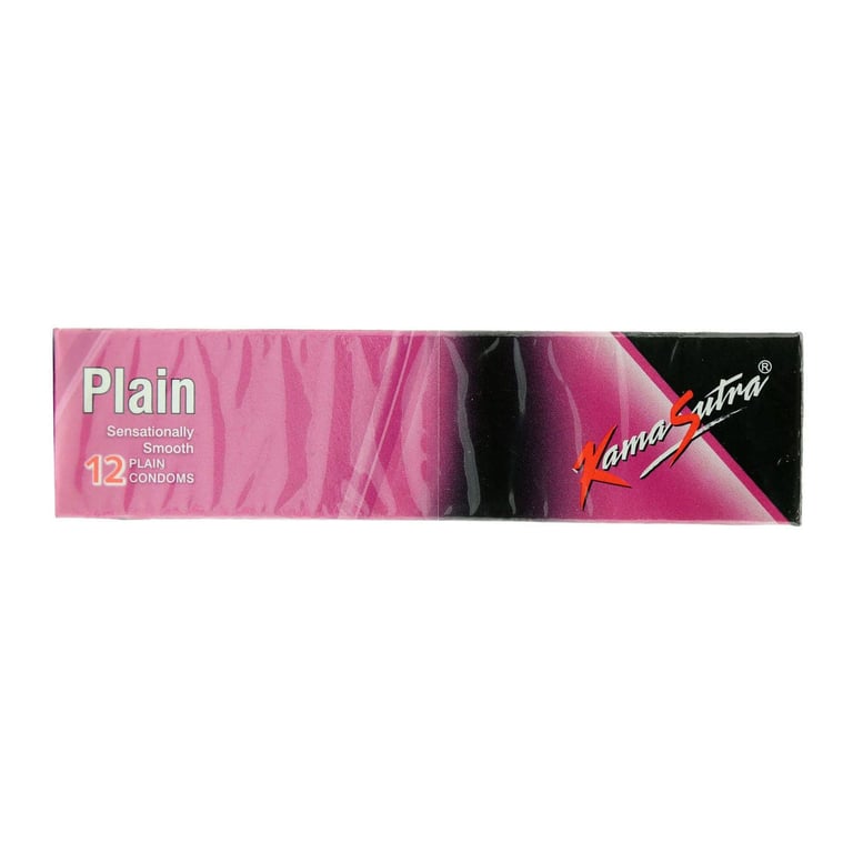 Kama Sutra Plain Sensationally Smooth Condoms Clear 12 PCS