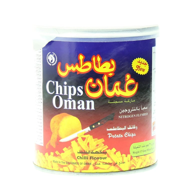 Chips Oman Chilli Flavour Potato Chips 37g