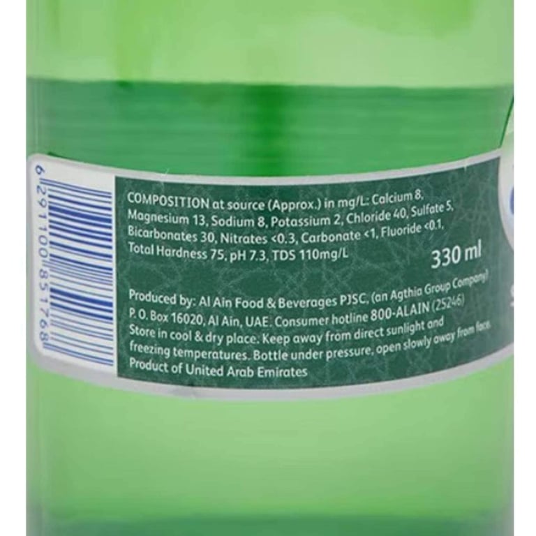 Al Ain Sparkling Water 330ml