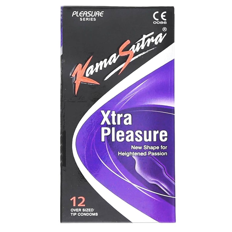 Kama Sutra Xtra Pleasure Condoms Clear 12 PCS