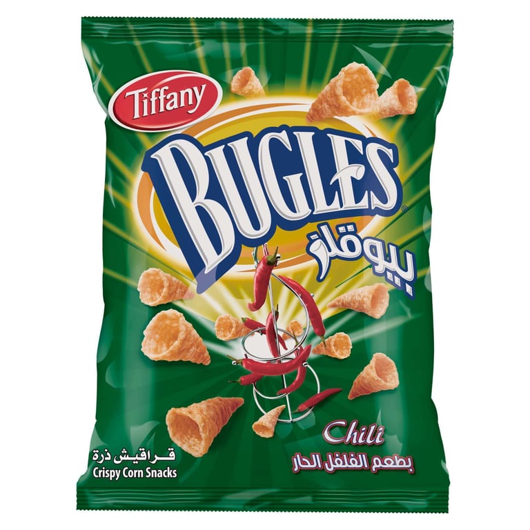 Tiffany Chili Bugles Chips Snack 125g