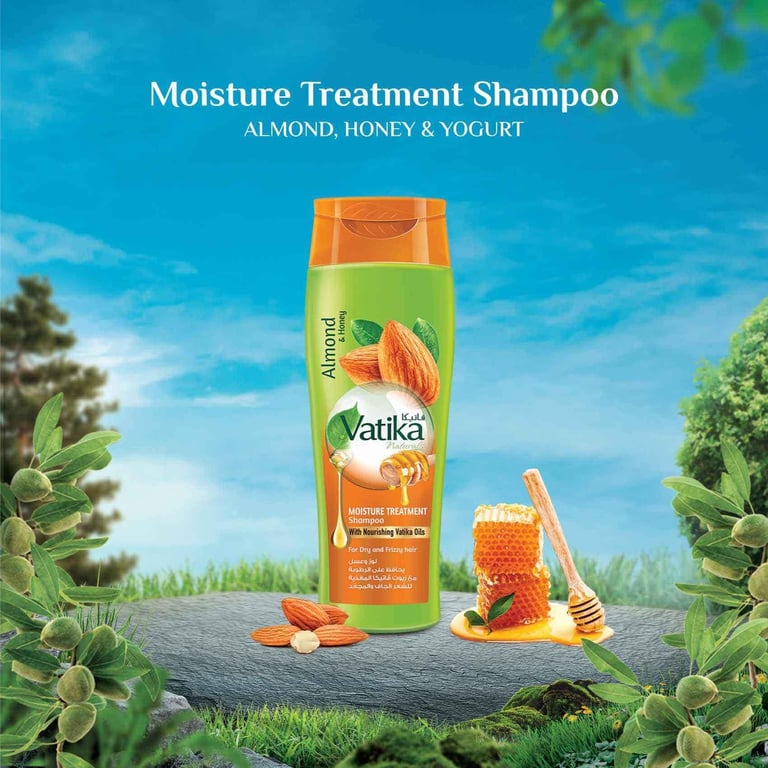 Dabur Vatika Naturals Moisture Treatment Shampoo Enriched With Almond And Honey 400ml