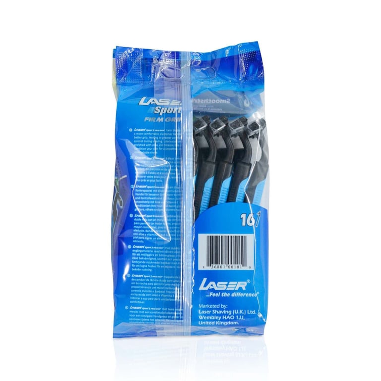 Laser Sport 2 Firm Grip Razor Value Pack 16 pieces