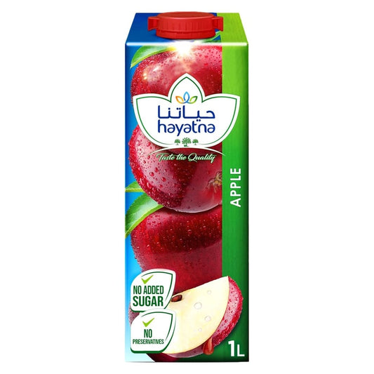 Hayatna Pure Apple Juice Free from preservatives No added sugar 1L