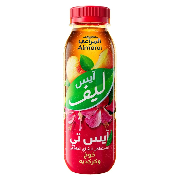 Almarai Ice Leaf Ice Tea Peach And Hibiscus 400ml