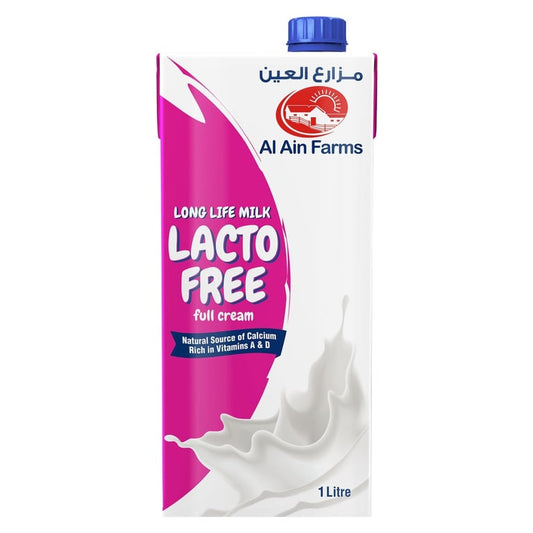 Al Ain Farms Lacto-Free Full Cream Long Life Milk 1L