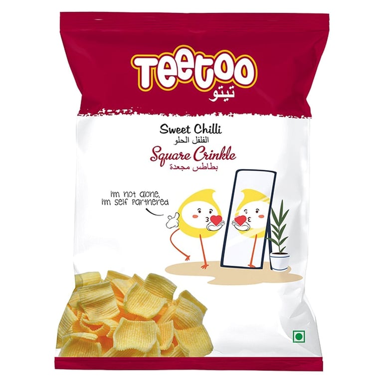 Teetoo Square Crinkle Sweet Chilli 16g