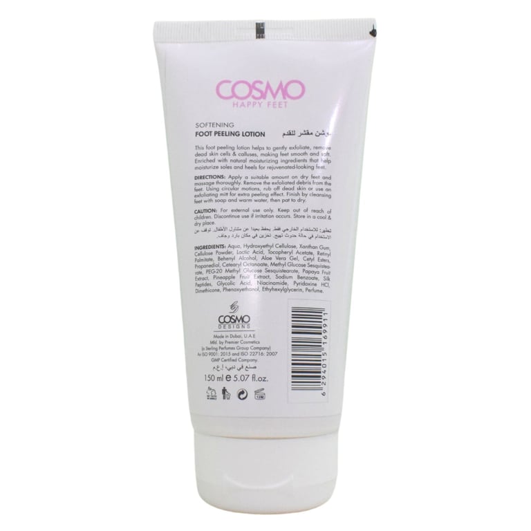 Cosmo Happy Feet Softening Foot Peeling Lotion White 150ml