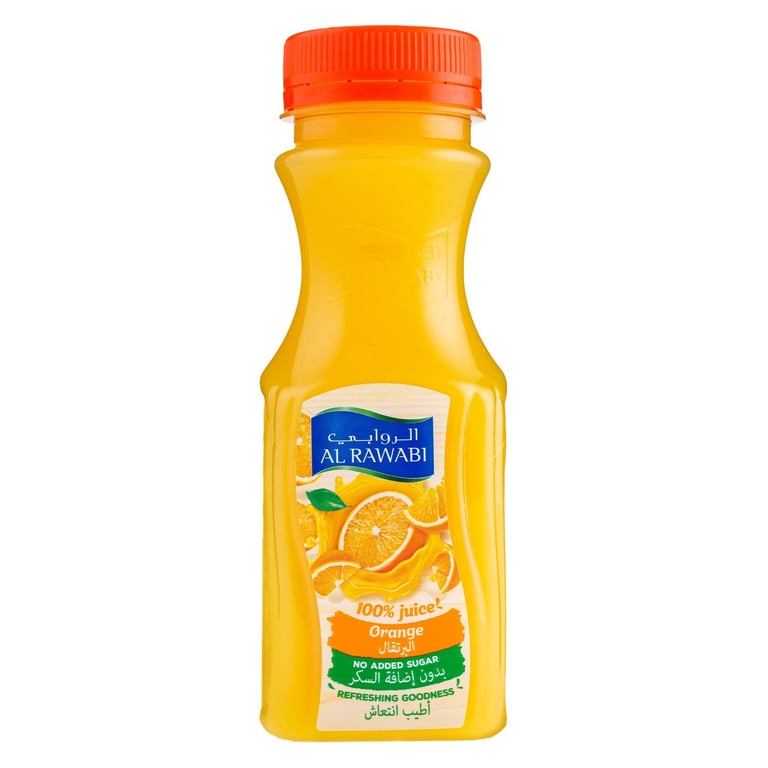 Al Rawabi No Added Sugar Orange Juice 200ml