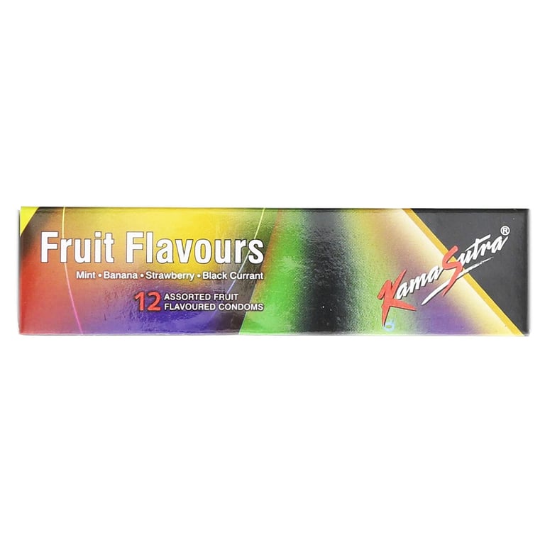 Kamasutra Fruit Flavoured Condom Clear 12 PCS