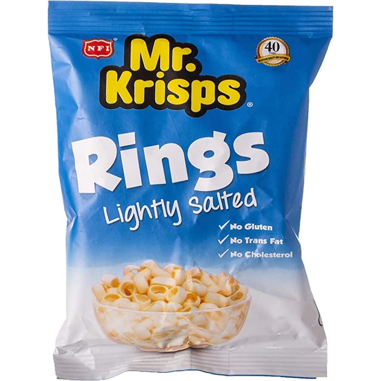 NFI Mr. Krisps Rings Lightly Salted Puffs 15g Pack of 25