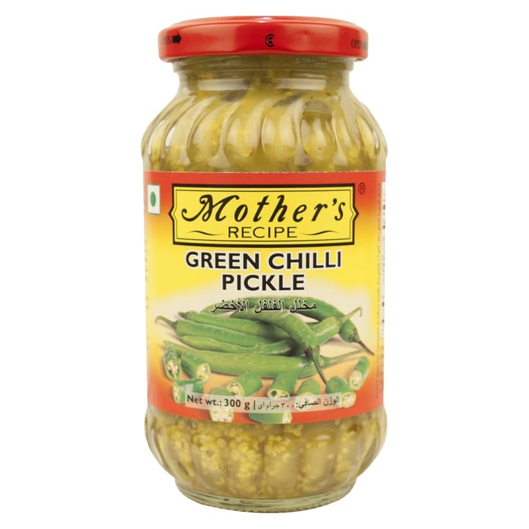 Mothers Recipe Green Chilli Pickle 400g