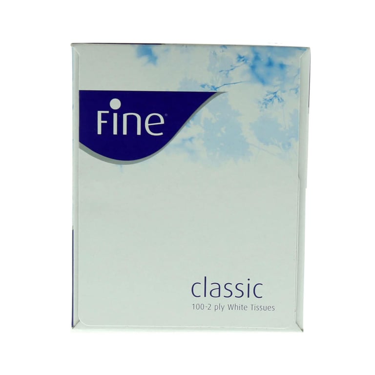 Fine Facial Tissue Cubic Box 100 Sheets X 2 Ply Pack Of 1