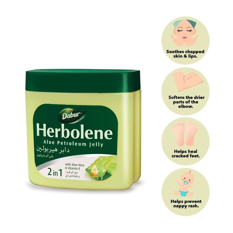 Dabur Herbolene Aloe Petroleum Jelly White 115ml