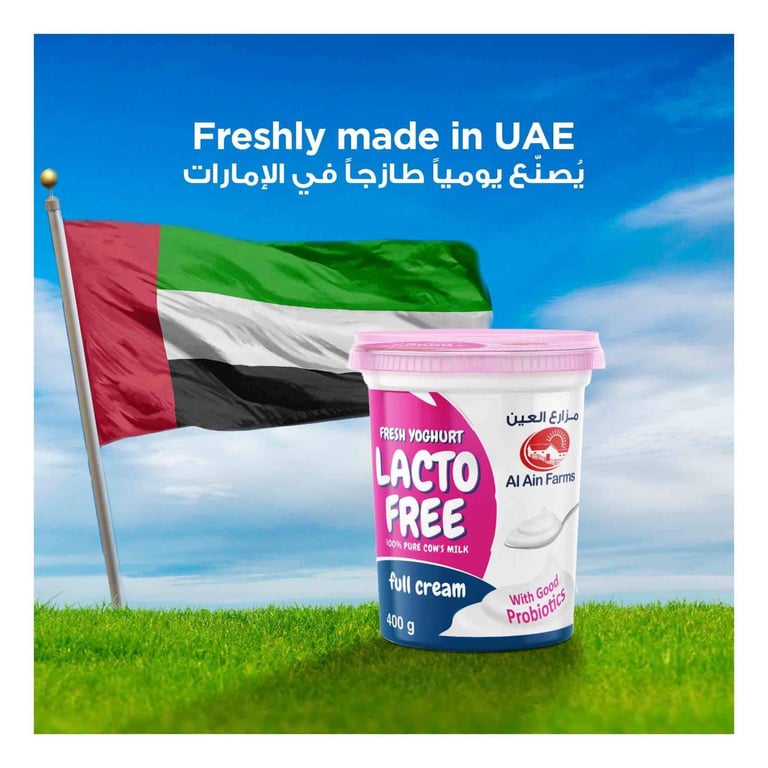 Al Ain Farms Lacto-Free Full Cream Fresh Yoghurt 400g