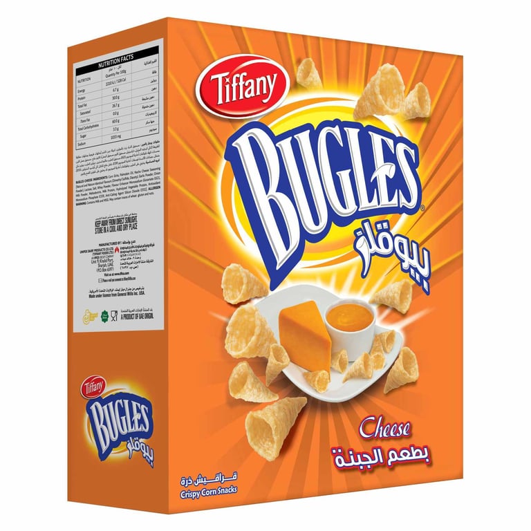 Tiffany Bugles Cheese Chips 25g Pack of 12