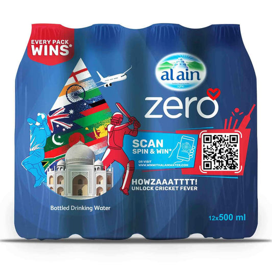 Al Ain Zero Sodium Drinking Water 500ml Pack of 12