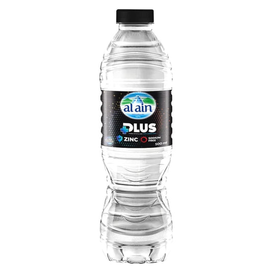 Al Ain Plus water Fortified with Zinc &amp; Zero Sodium 500ml