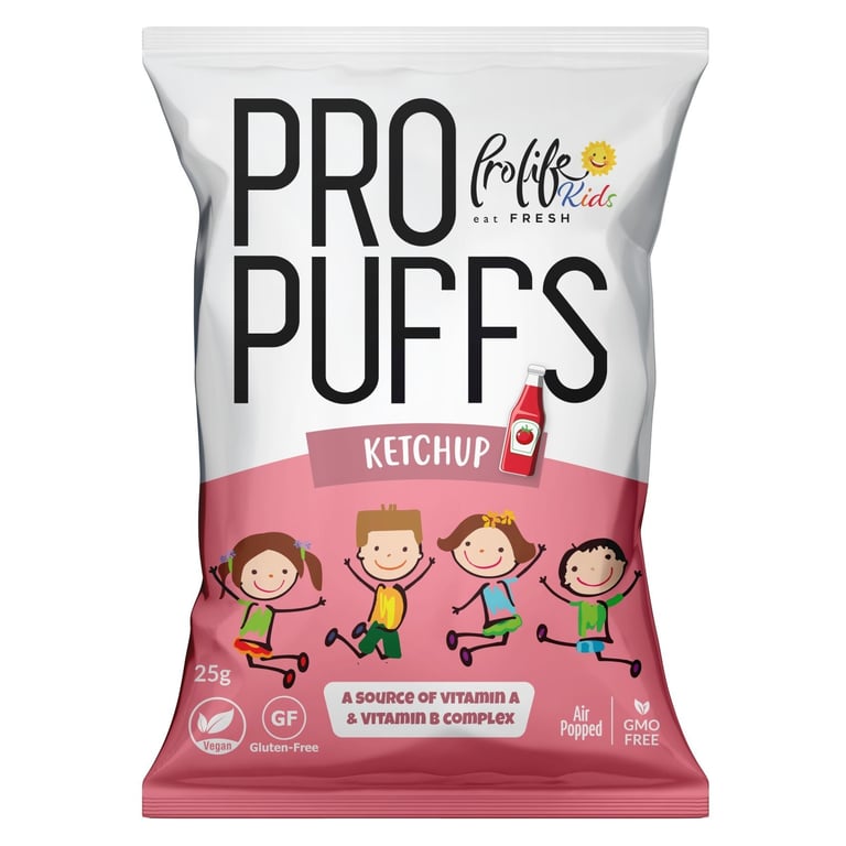 Prolife Kids Pro Gluten-Free Ketchup Flavoured Puffs 25g