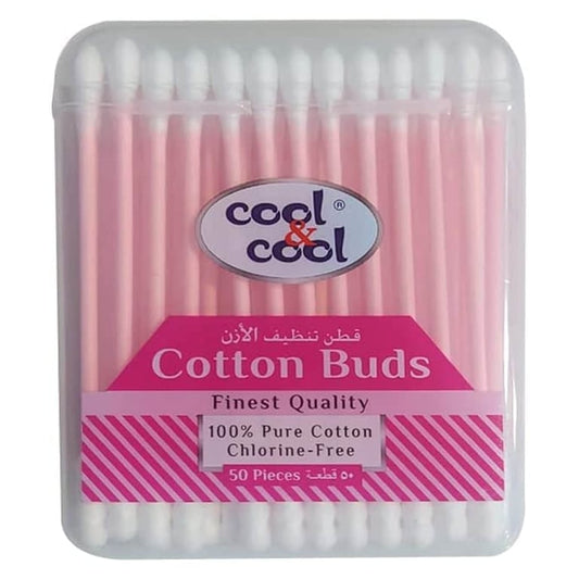 Cool &amp; Cool Cotton 50 Buds Pink