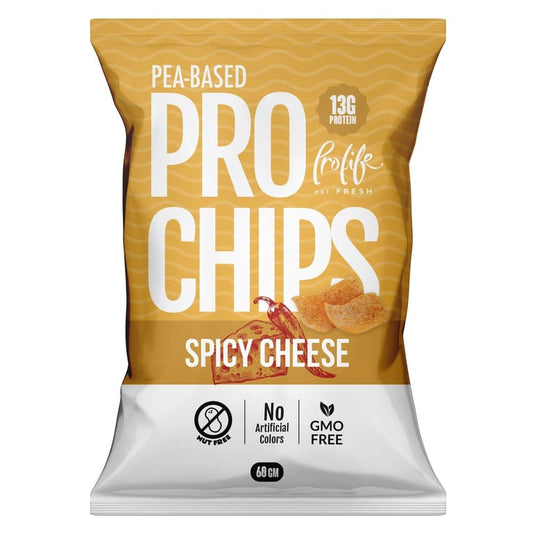 Prolife Pea-Based Spicy Cheese Flavoured Pro Chips 60g