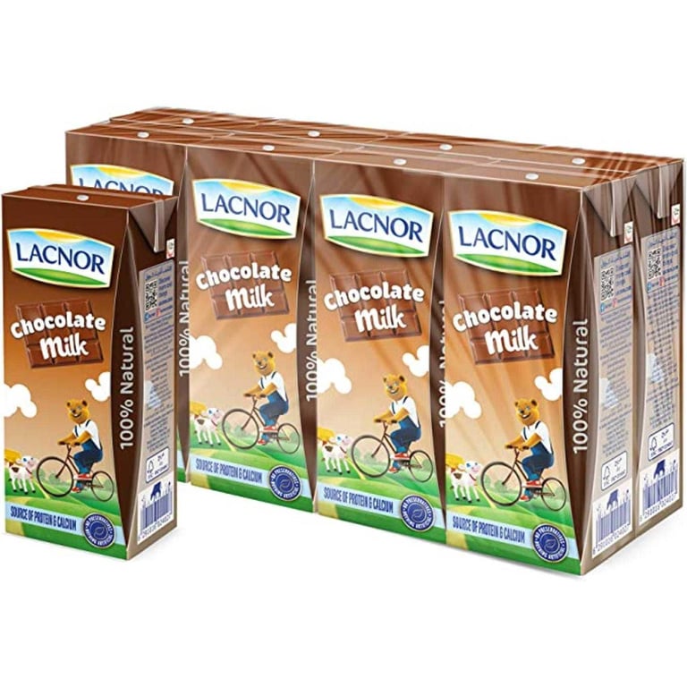 Lacnor Essentials Chocolate Milk 180ml Pack of 8