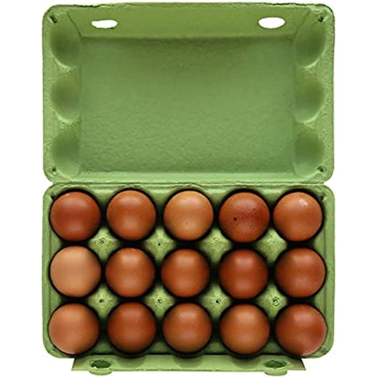 Al Jazira Eco &amp; Vegetarian Fed White Eggs Medium 15 PCS