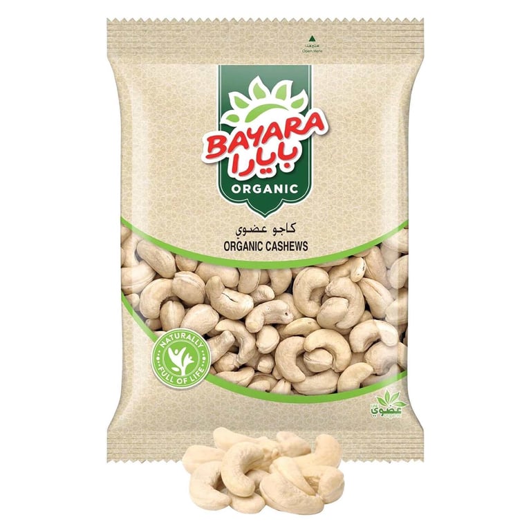 Bayara Organic Cashews 200g