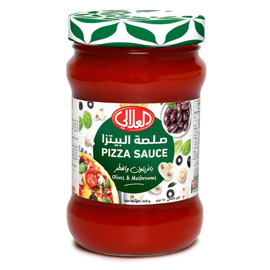 Al Alali Olives And Mushrooms Pizza Sauce 640g