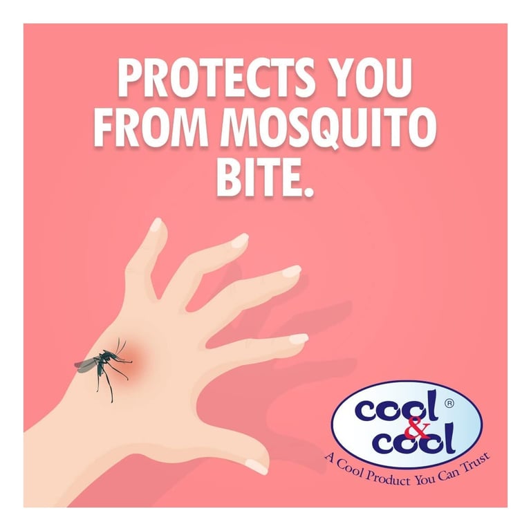 Cool and Cool Mosquito Repellent 10 Wipes