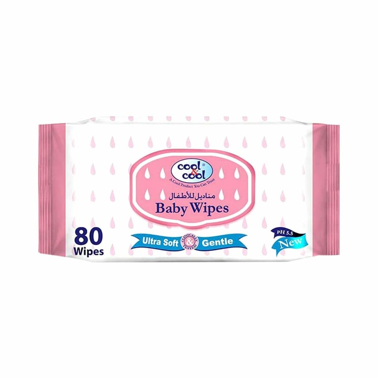 Cool &amp; Cool Ultra Soft And Gentle Baby 80 Wipes