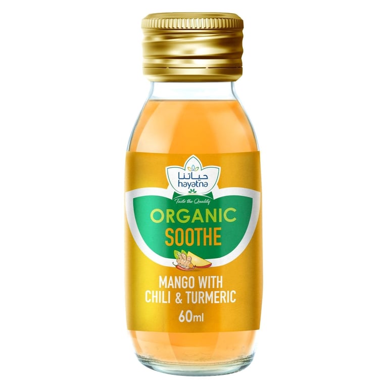 Hayatna Soothe Mango With Chili And Turmeric Organic Shot 60ml