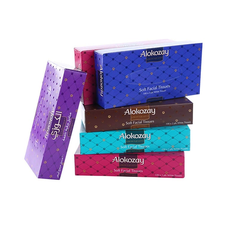 Alokozay Soft Facial Tissue 100 Sheets Pack of 6