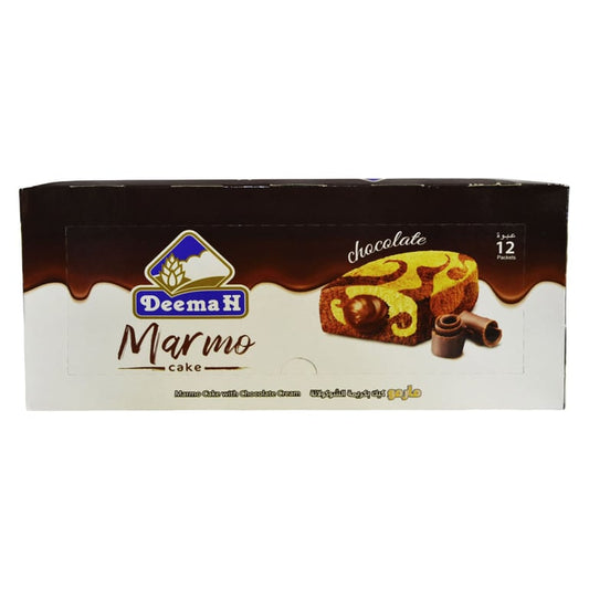 Deemah Chocolate Marmo Cake 40g Pack of 12