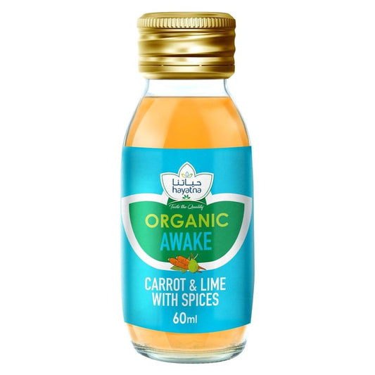 Hayatna Awake Carrot And Lime With Spices Organic Shot 60ml