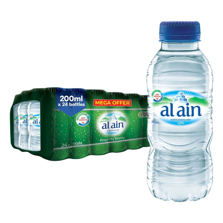 Al Ain Bottled Drinking Water 200ml Pack of 24