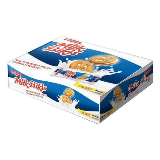 Britannia Milk Bikis Cream Biscuits 44g Pack of 12