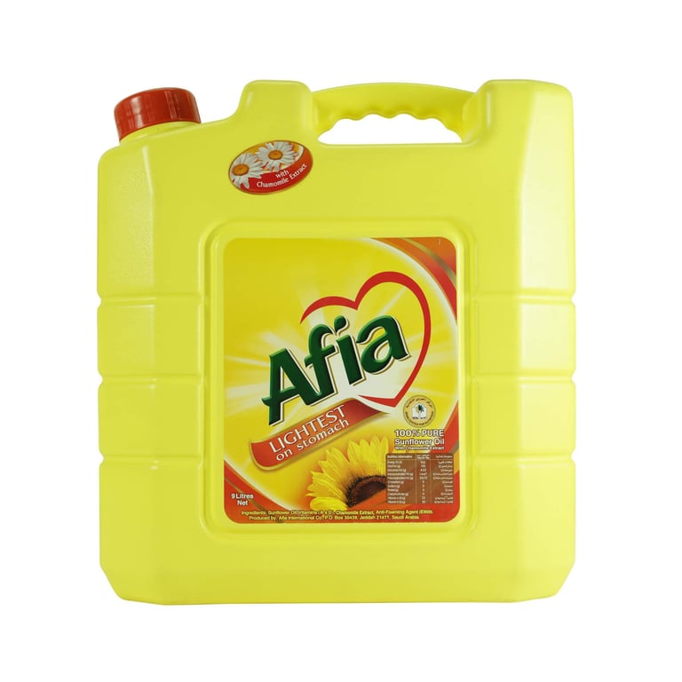 Afia Lightest On Stomach Sunflower Oil 9L