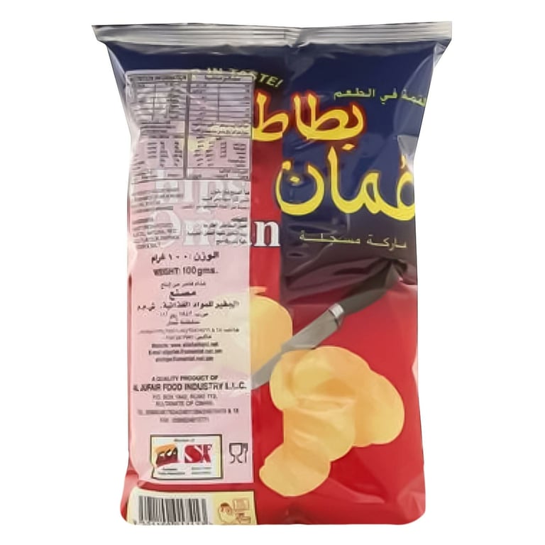 Chips Oman Chilli Flavour Potato Chips 97g