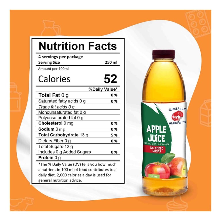 Al Ain Apple Juice 1L