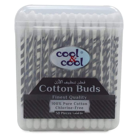 Cool &amp; Cool Cotton 50 Buds White