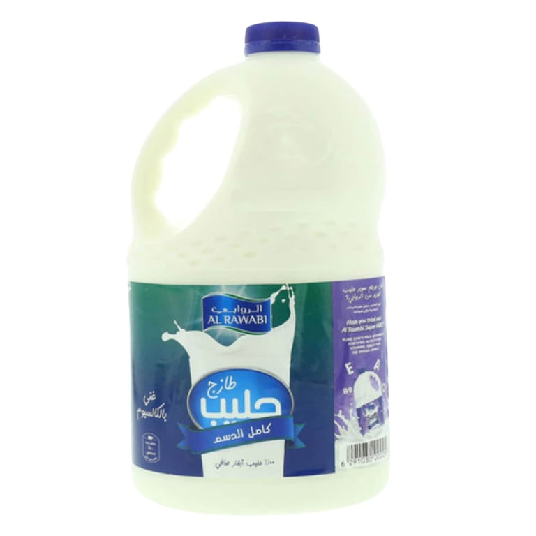 Al Rawabi Full Fat Cream Fresh Milk 2L